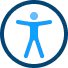 Person with circle around icon