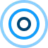 Three encompassing circles icon