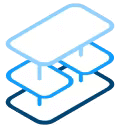Tripe stack layered icon